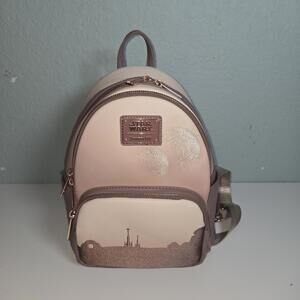 Loungefly Disney Star Wars Sands of Tatooine Two Suns Embroidered Mini Backpack